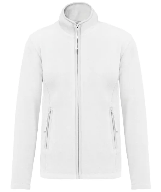 K907 - Microfleece met rits dames White