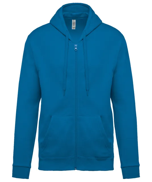 K479 - Sweatvest met capuchon Tropical Blue