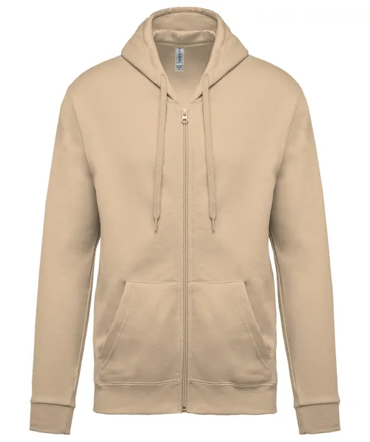 K479 - Sweatvest met capuchon Light Sand