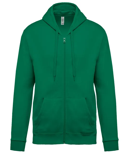 K479 - Sweatvest met capuchon Kelly Green