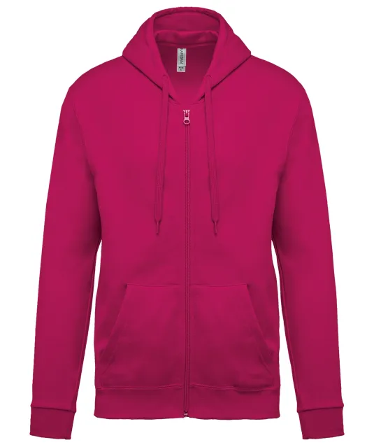 K479 - Sweatvest met capuchon Fuchsia