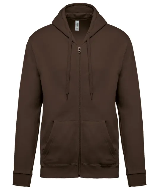 K479 - Sweatvest met capuchon Chocolate