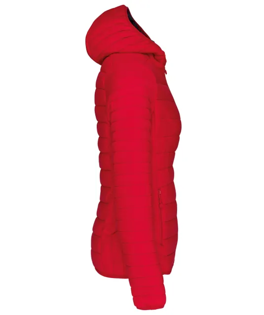 K6111 - Ladies' lightweight hooded padded jacket Red