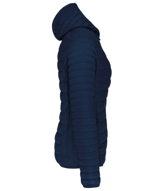 K6111 - Ladies' lightweight hooded padded jacket Navy