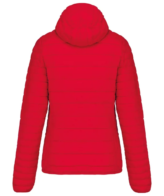 K6111 - Ladies' lightweight hooded padded jacket Red