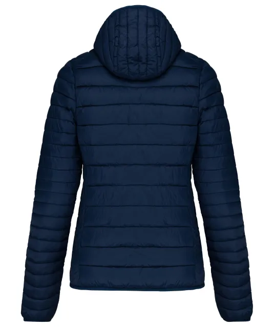 K6111 - Ladies' lightweight hooded padded jacket Navy