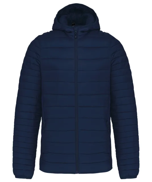 K6110 - Men's lightweight hooded padded jacket Navy
