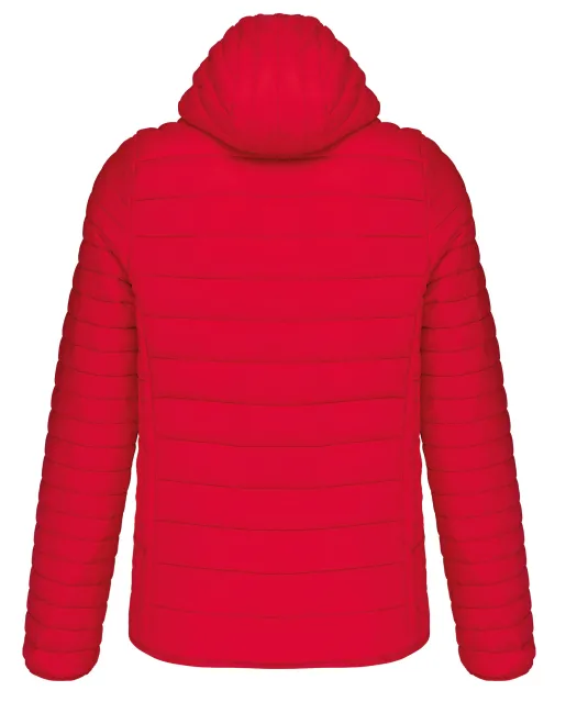 K6110 - Men's lightweight hooded padded jacket Red