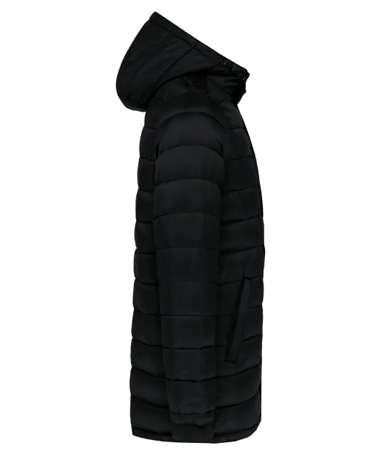 K6128 - Lichte herenparka met capuchon Black