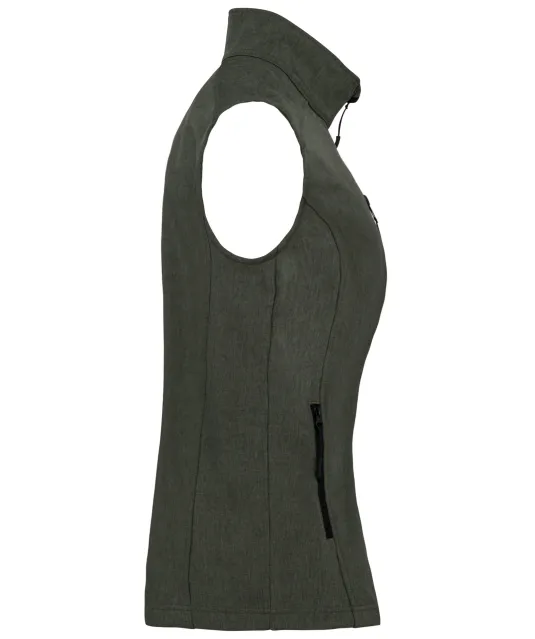 K404 - Dames softshell bodywarmer Marl Green