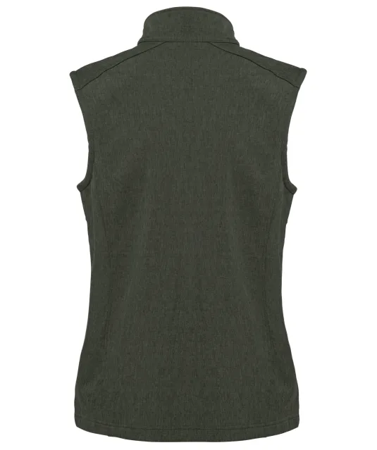 K404 - Dames softshell bodywarmer Marl Green
