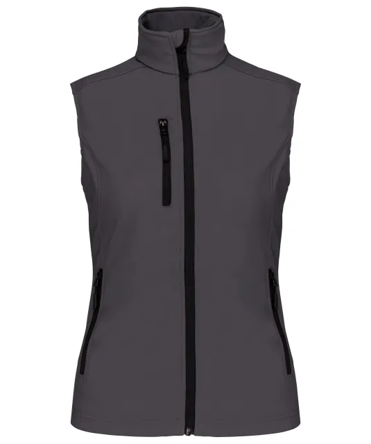 K404 - Dames softshell bodywarmer Titanium