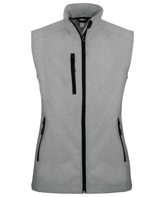 K404 - Dames softshell bodywarmer Marl Grey