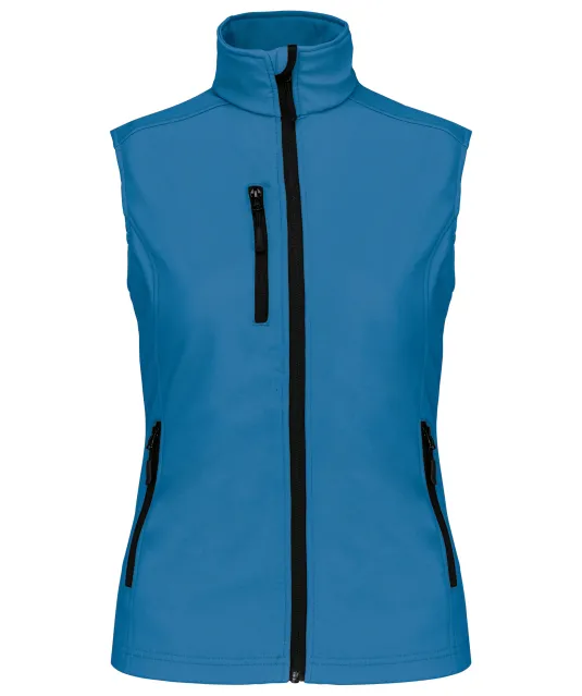 K404 - Dames softshell bodywarmer Aqua Blue