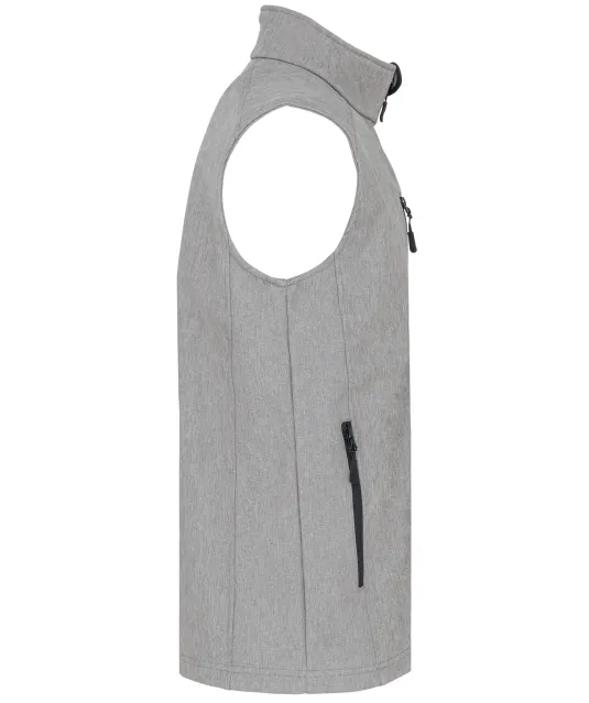 K403 - Softshell bodywarmer Marl Grey