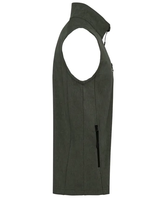 K403 - Softshell bodywarmer Marl Green