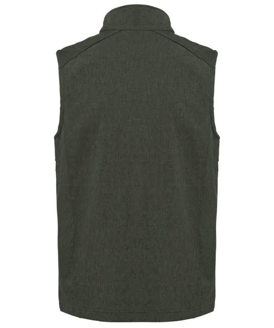 K403 - Softshell bodywarmer Marl Green