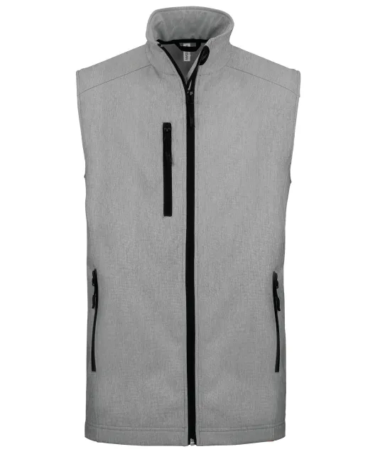 K403 - Softshell bodywarmer Marl Grey