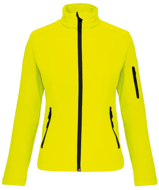 K400 - Dames softshell jas Fluorescent Yellow