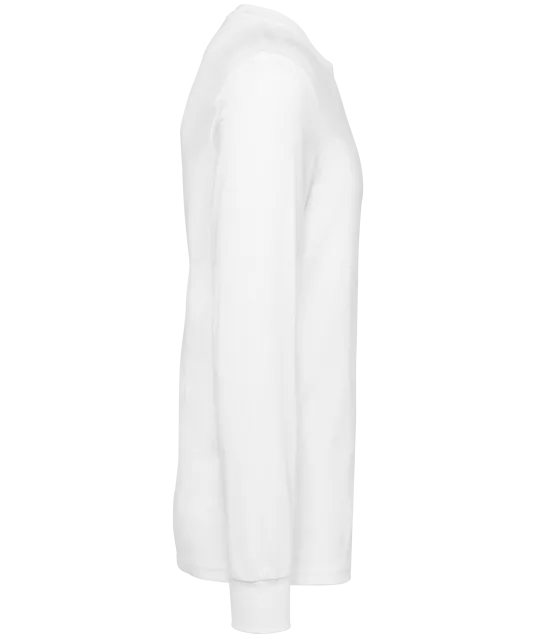 WK303 - Ecologisch uniseks T-shirt met lange mouwen White