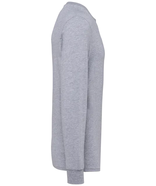 WK303 - Ecologisch uniseks T-shirt met lange mouwen Oxford Grey