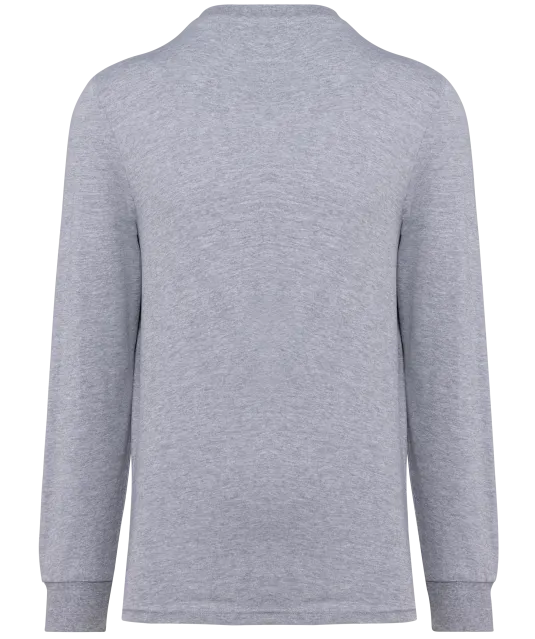 WK303 - Ecologisch uniseks T-shirt met lange mouwen Oxford Grey