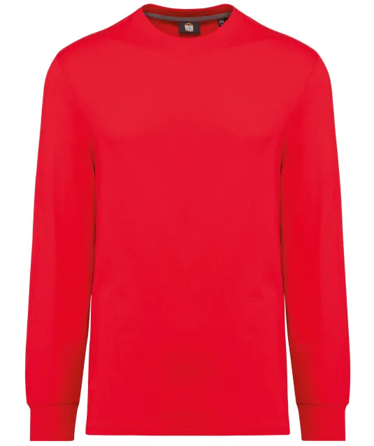 WK303 - Ecologisch uniseks T-shirt met lange mouwen Red