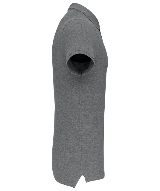 K209 - BIO piqué herenpolo korte mouwen Grey Heather
