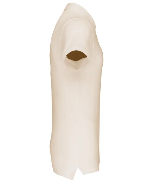 K209 - BIO piqué herenpolo korte mouwen Cream