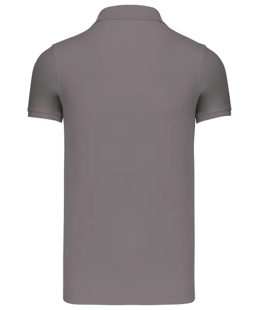 K209 - BIO piqué herenpolo korte mouwen Storm Grey