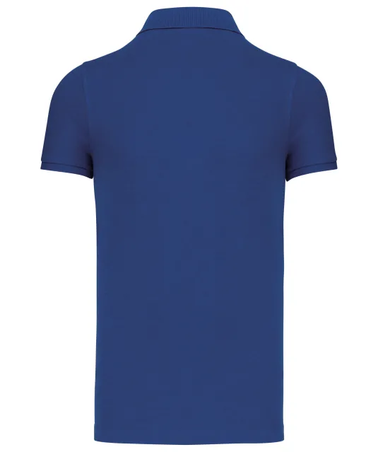 K209 - BIO piqué herenpolo korte mouwen Ocean Blue Heather