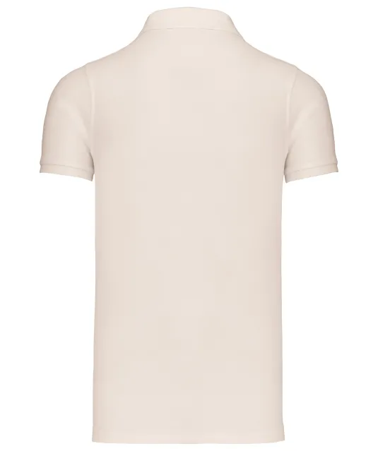 K209 - BIO piqué herenpolo korte mouwen Cream