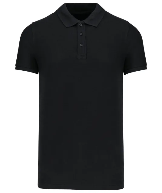 K209 - BIO piqué herenpolo korte mouwen Black