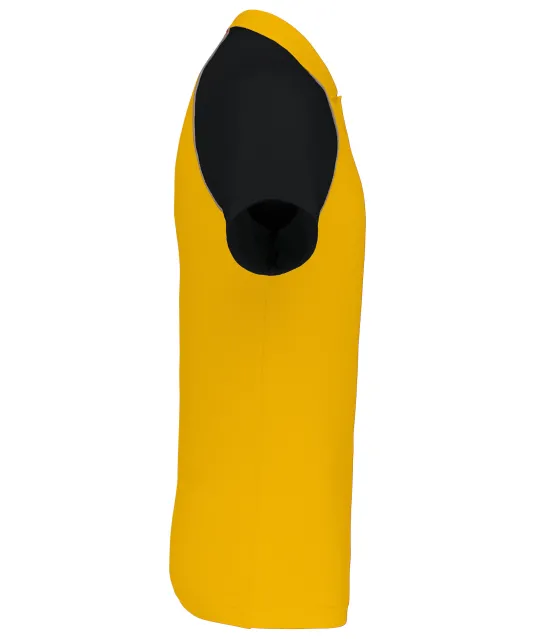 K226 - Baseballpolo Yellow / Black