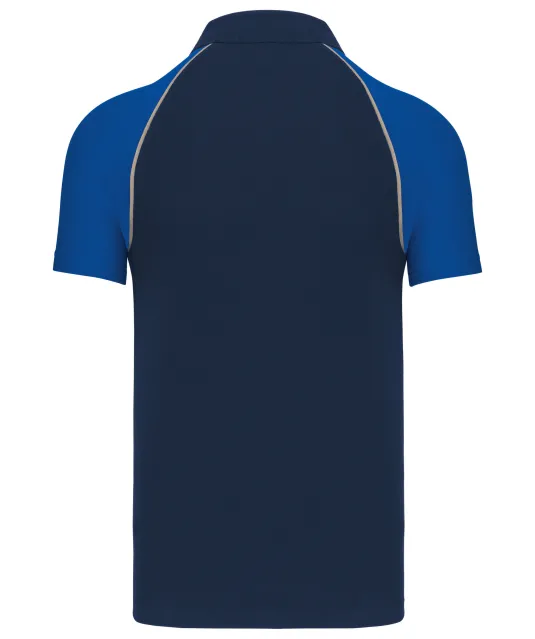 K226 - Baseballpolo Navy / Royal Blue