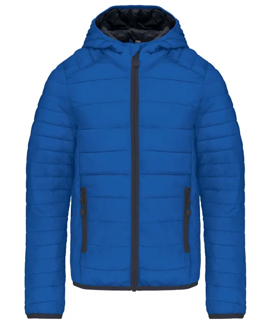 K6112 - Lichte kinderjas met capuchon Light Royal Blue