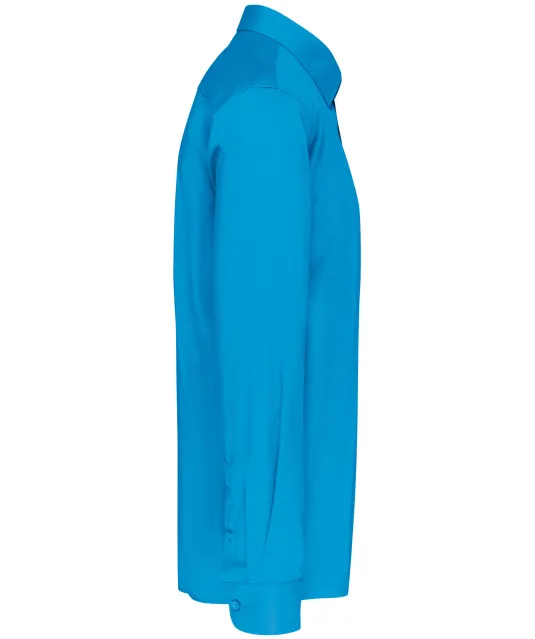 K545 - Overhemd in onderhoudsvriendelijk polykatoen-popeline heren Bright Turquoise