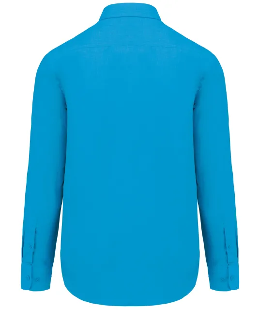 K545 - Overhemd in onderhoudsvriendelijk polykatoen-popeline heren Bright Turquoise
