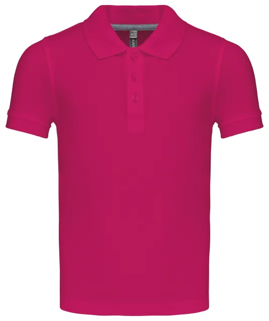 K249 - Kinderpolo korte mouwen Fuchsia