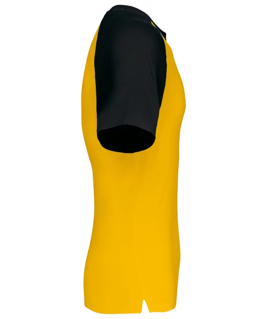K330 - Baseball - Tweekleurig t-shirt Yellow / Black