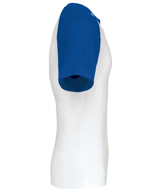 K330 - Baseball - Tweekleurig t-shirt White / Royal Blue