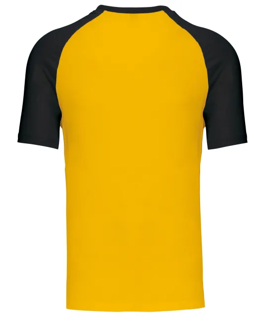 K330 - Baseball - Tweekleurig t-shirt Yellow / Black
