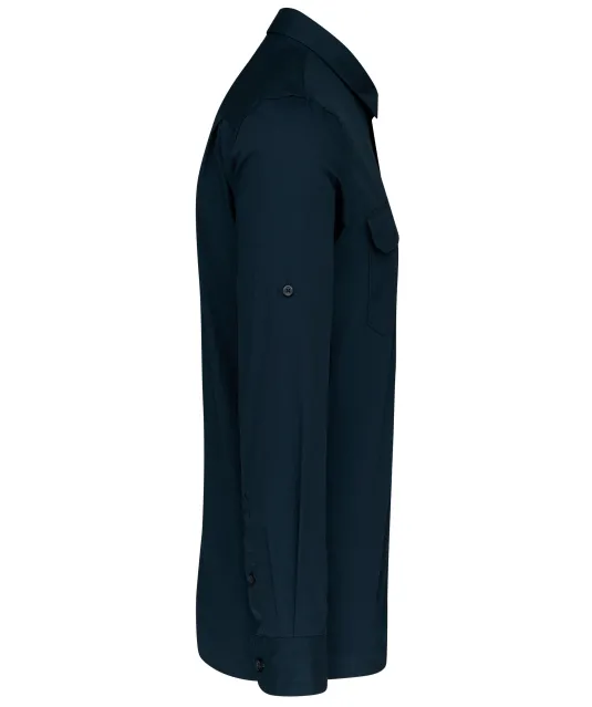 K590 - Overhemd safari lange mouwen Navy