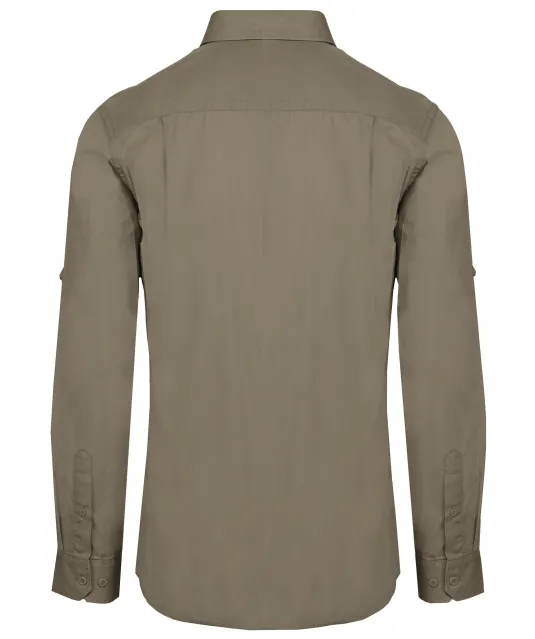 K590 - Overhemd safari lange mouwen Light khaki