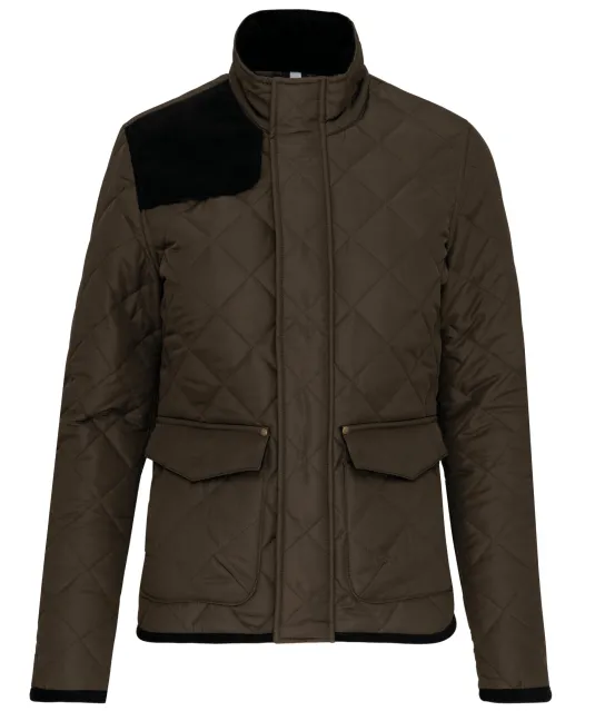 K6126 - Gewatteerde herenjas Mossy Green / Black