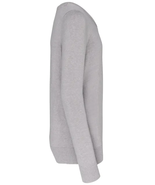 K9109 - Trui met V-hals kind Grey Melange