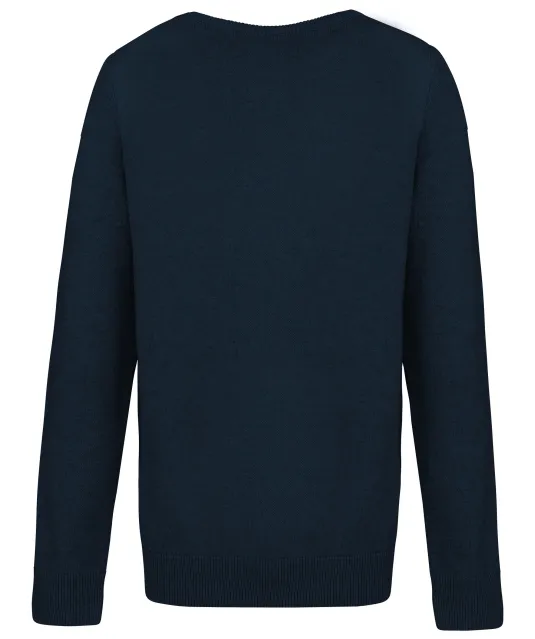 K9109 - Trui met V-hals kind Navy