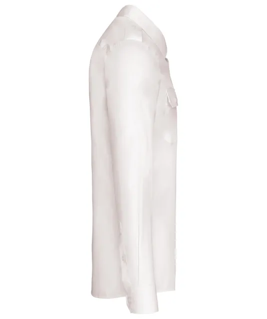 K505 - Herenpilootoverhemd lange mouwen White