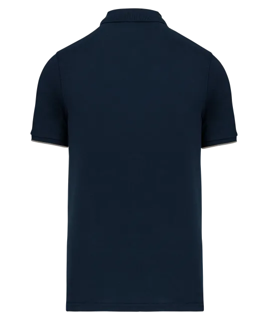WK270 - Contrasterende polo Day To Day korte mouwen Navy / Silver