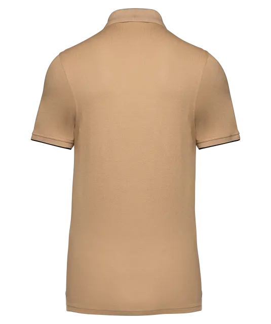 WK270 - Contrasterende polo Day To Day korte mouwen Camel / Black
